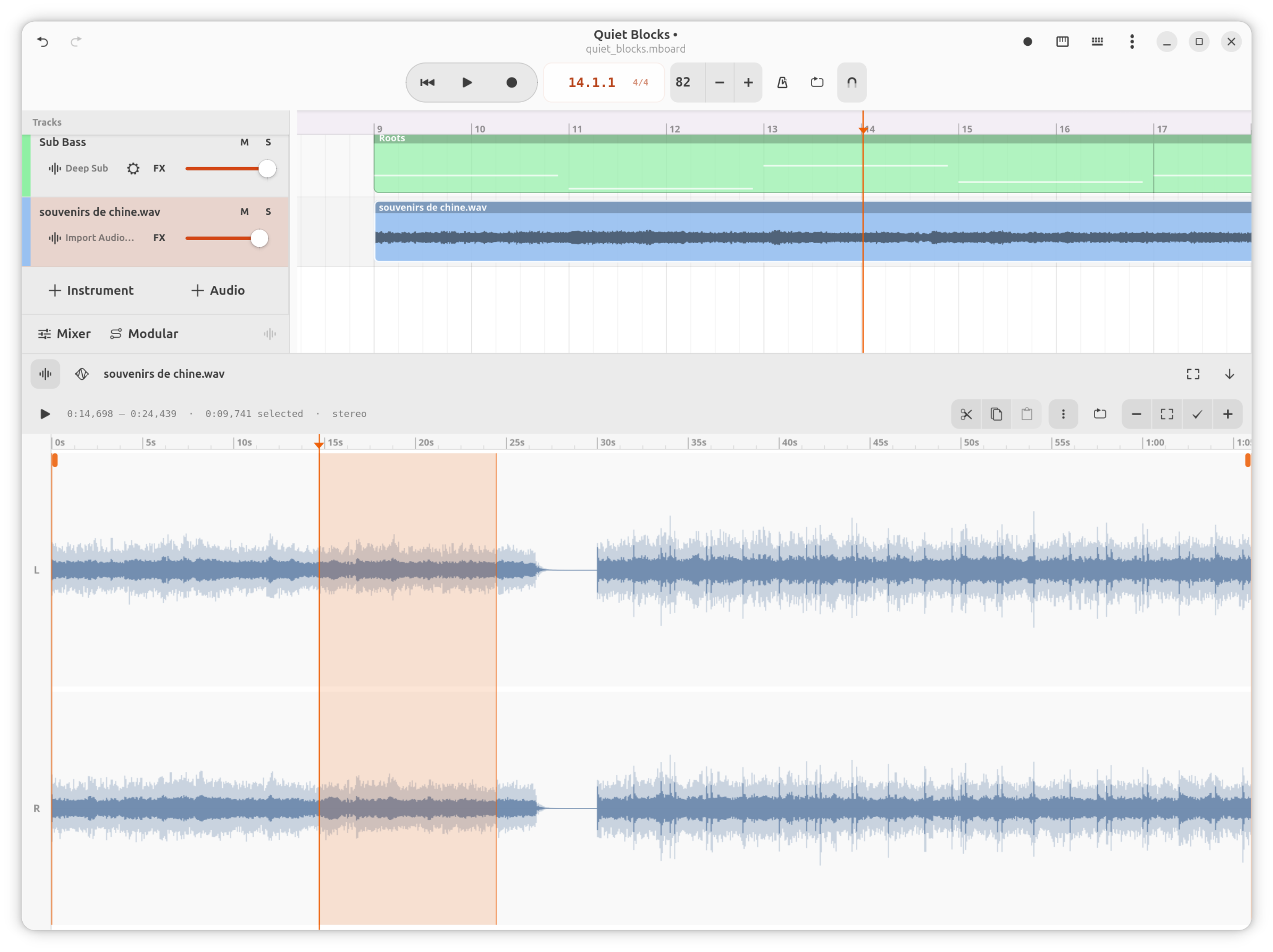 BeepLoop Audio editor