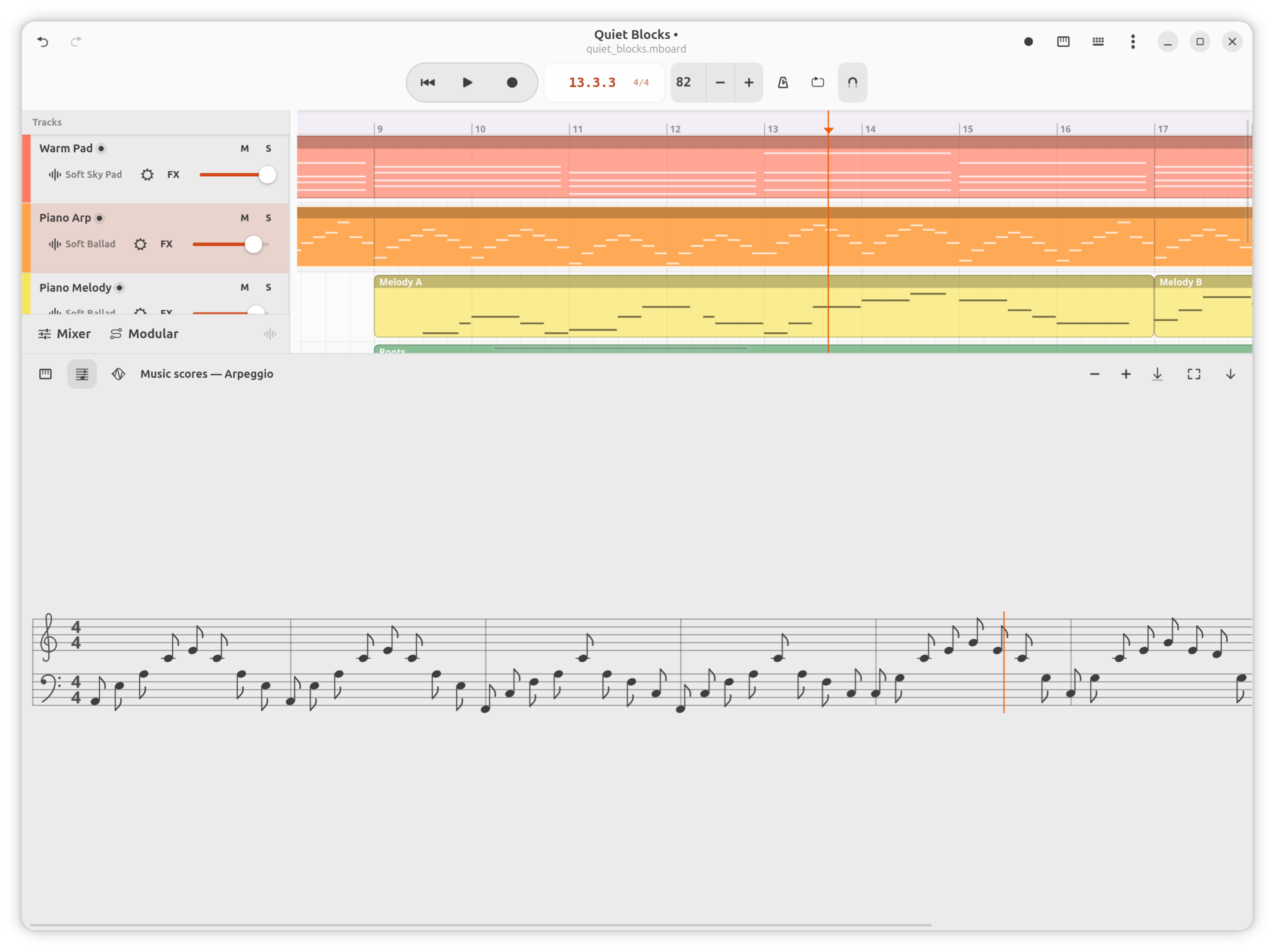 BeepLoop Score view